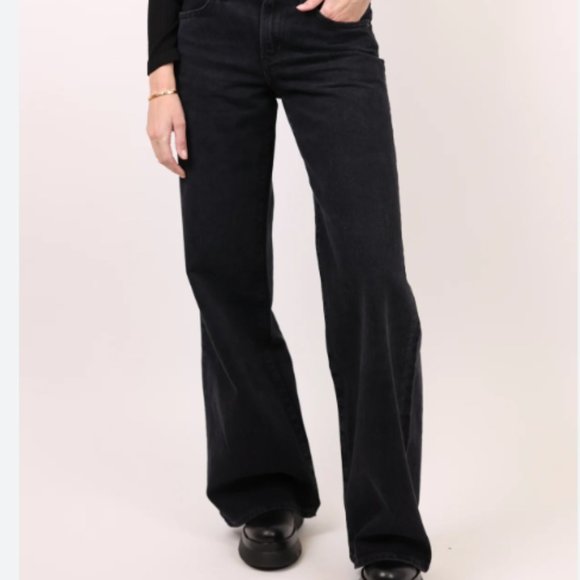 NWT AGOLDE CIARA JEAN IN MASCARA - Picture 3 of 3